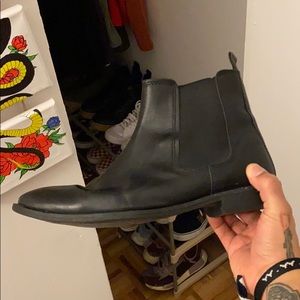 Asos black vintage chelsea boot